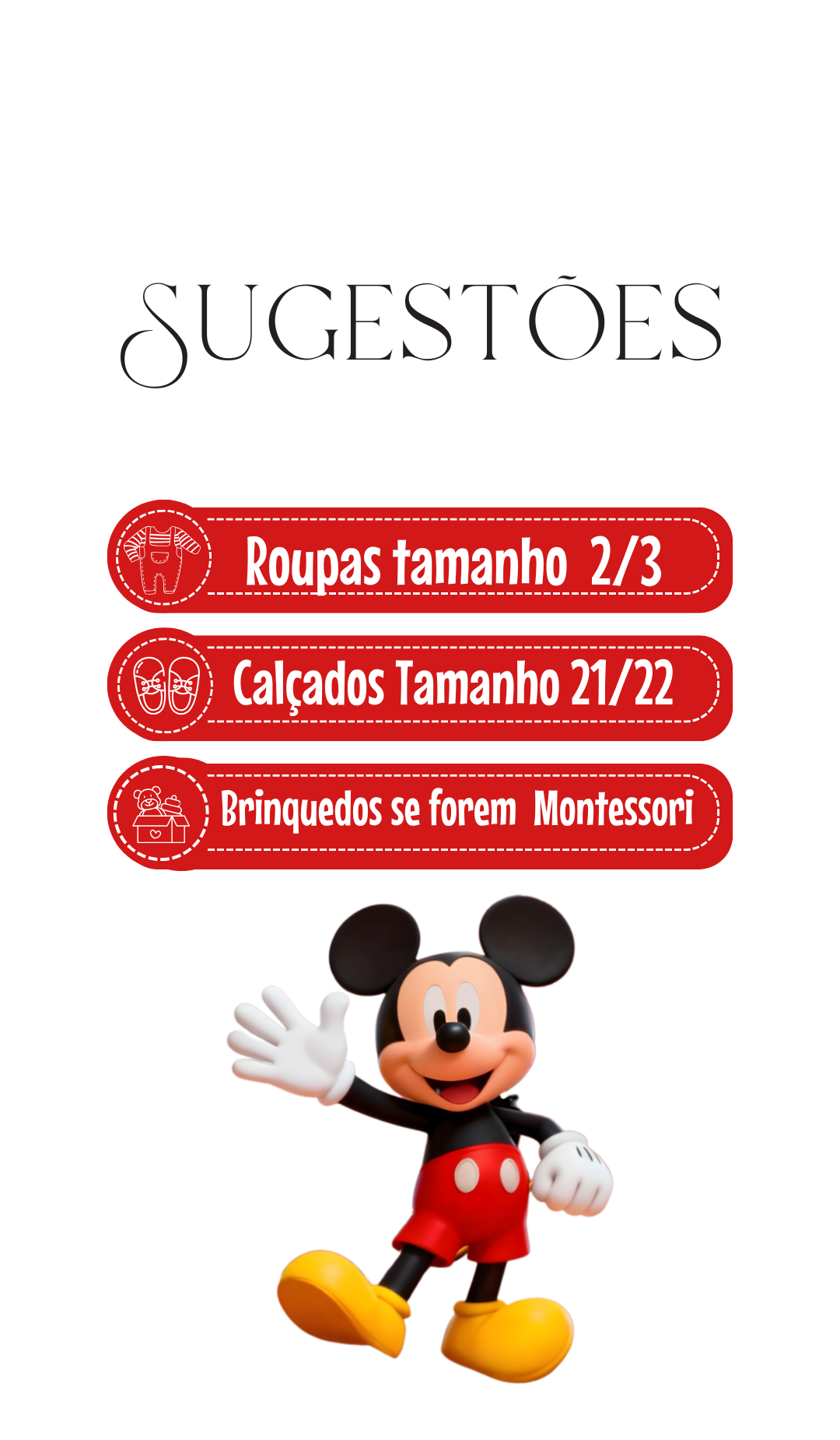 Sugestões de presente