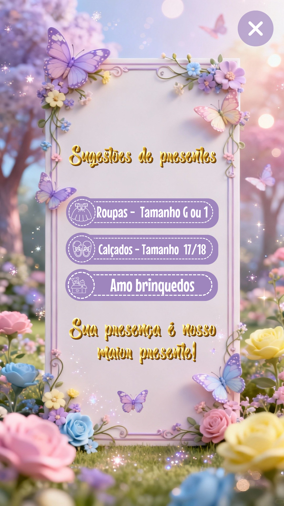 Sugestões de presente